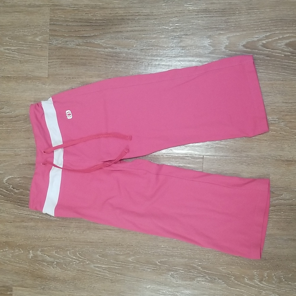 (L) Mondetta Youth Girl's Loungewear Cropped Capris Yoga Gym Sporty Athleisure